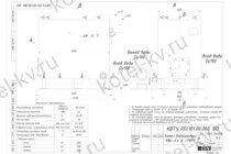 Чертеж котла с водяными колосниками 600 кВт